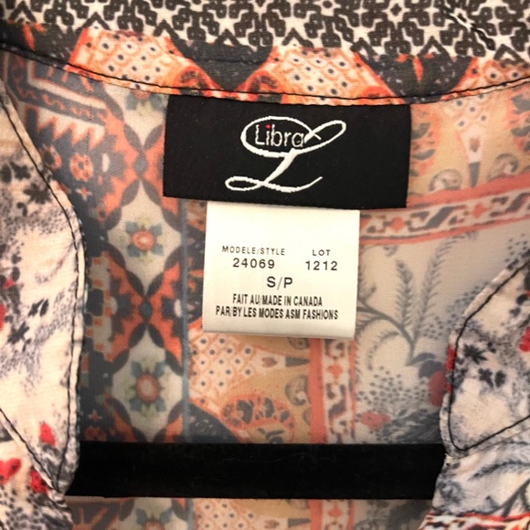 CLEARANCE boho chic peasant retro sheer blouse - Picture 3 of 5